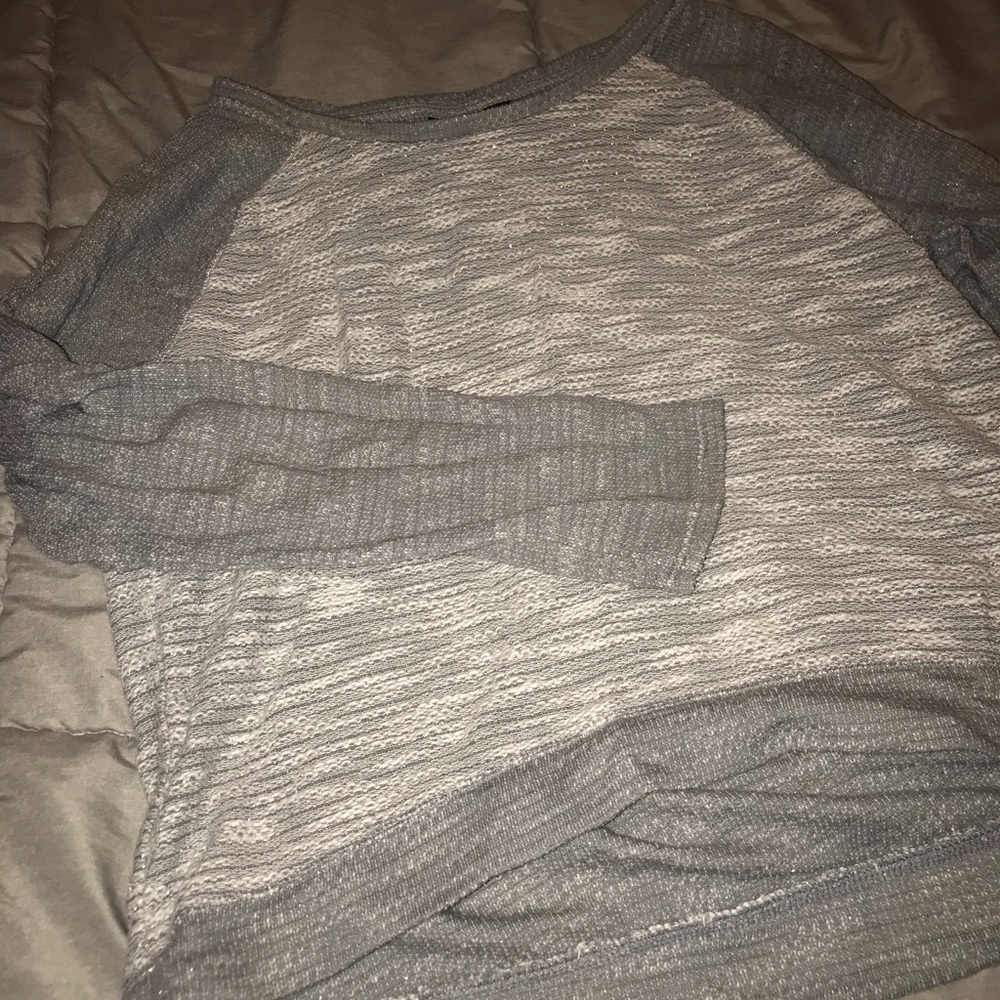Grey cropped sweater